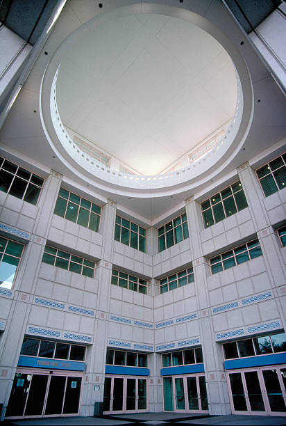 istock Wide angle perspective on convention center entrance 139954738