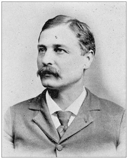 Antique photograph from Lawrence, Kansas, in 1898: E E Myers, Deputy Sheriff
