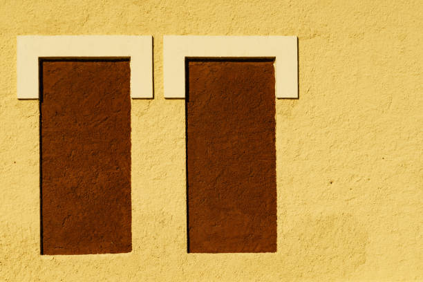istock Details of yellow facade wall 1399552250