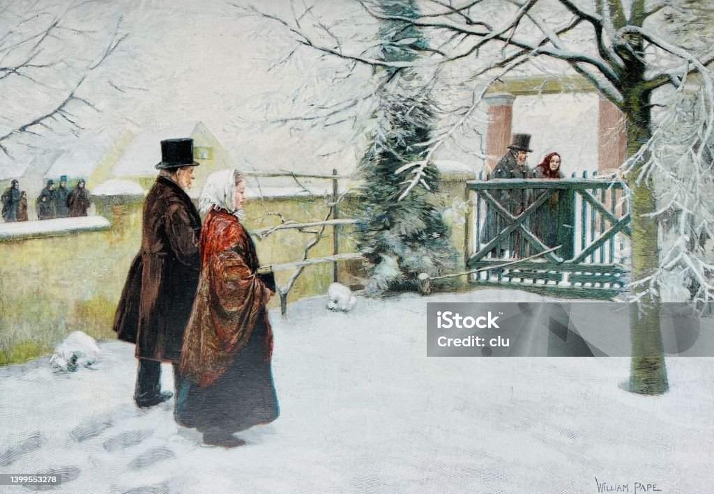 Ilustración de Mañana De Año Nuevo Gente Yendo A La Iglesia y más Vectores Libres de Derechos de Invierno - Invierno, De Archivo, Iglesia - iStock Ilustración de Mañana De Año Nuevo Gente Yendo A La Iglesia y más Vectores Libres de Derechos de Invierno - Invierno, De Archivo, Iglesia - iStock