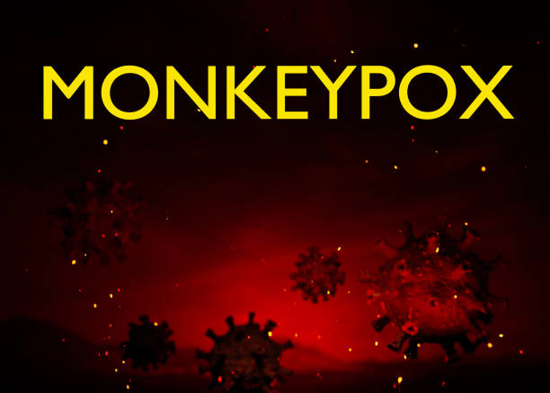 istock Illustration of monkeypox, infectious disease caused by the monkey pox virus. Multi-country outbreak, the new cases. Viral zoonotic disease, dangerous infection. 1399554807