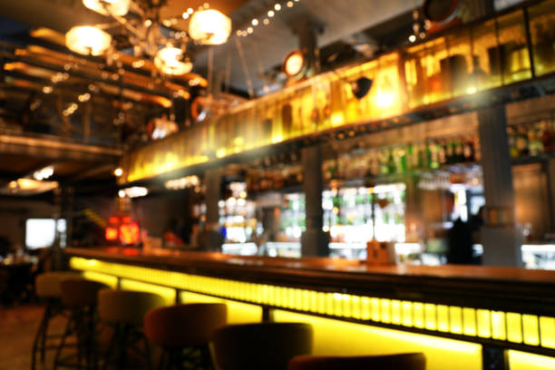 istock Blurred view of bar counter in cafe 1399556227