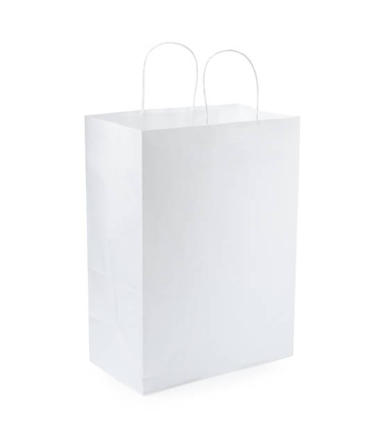 istock Empty shopping paper bag isolated on white 1399559004