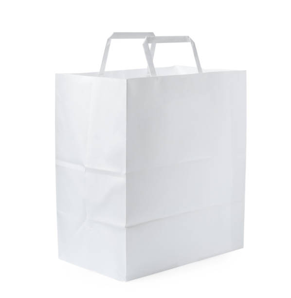 istock Empty shopping paper bag isolated on white 1399559087