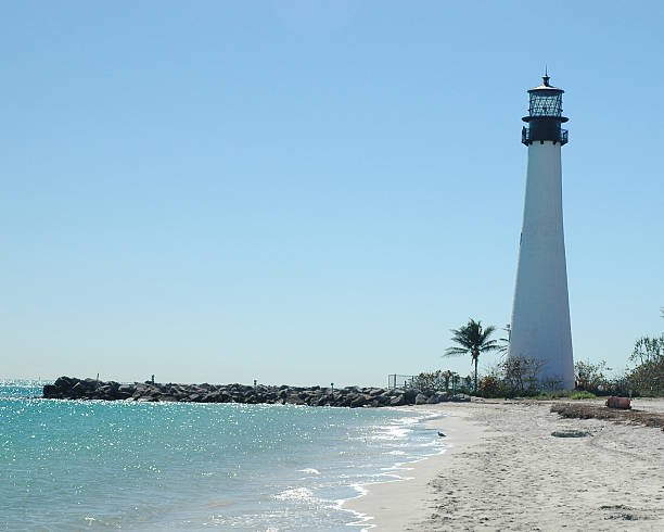 Light House Key Biscayne stock photo