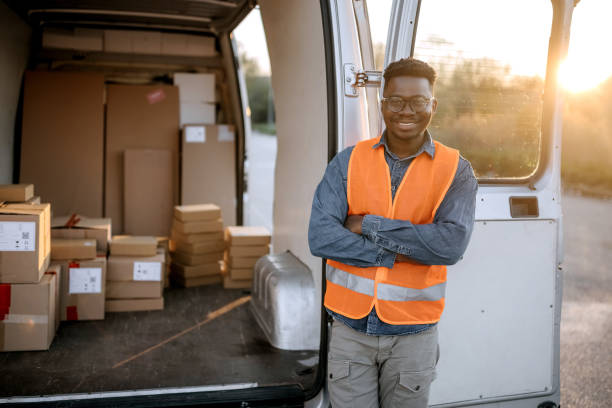 istock Portrait of young courier 1399562101