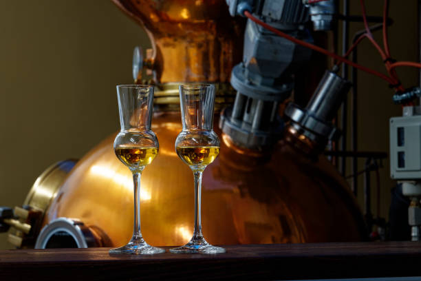 destilador de ginebra - ginebra licores de alta graduación fotografías e imágenes de stock