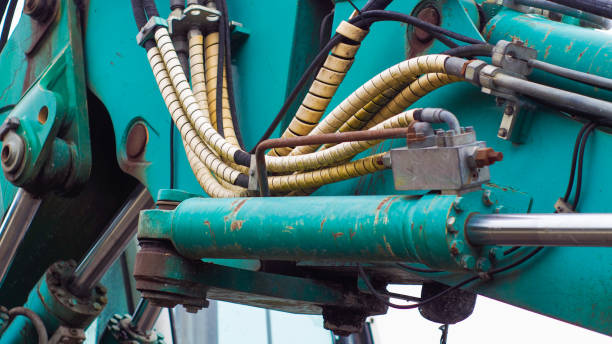 istock Elements of a mechanical excavator 1399566210