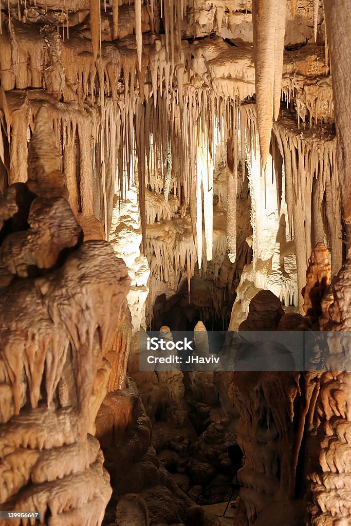 Tropfsteinhöhle-Stalaktiten-Höhle - Lizenzfrei Bergbau Stock-Foto