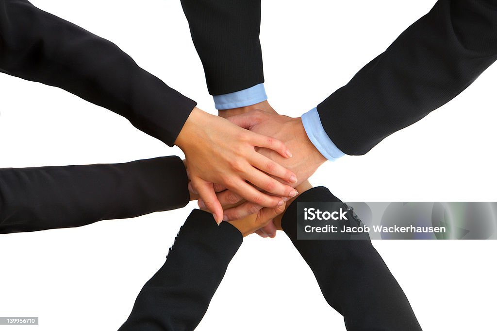 Aderiu em negócios - Royalty-free Abraço de grupo Foto de stock