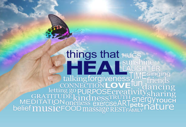 istock Things that heal rainbow butterfly wall art 1399570697