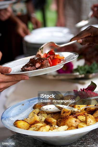 Tasty Food Being Served At A Wedding Stock Photo - Download Image Now - Banquet, Beef, Bowl