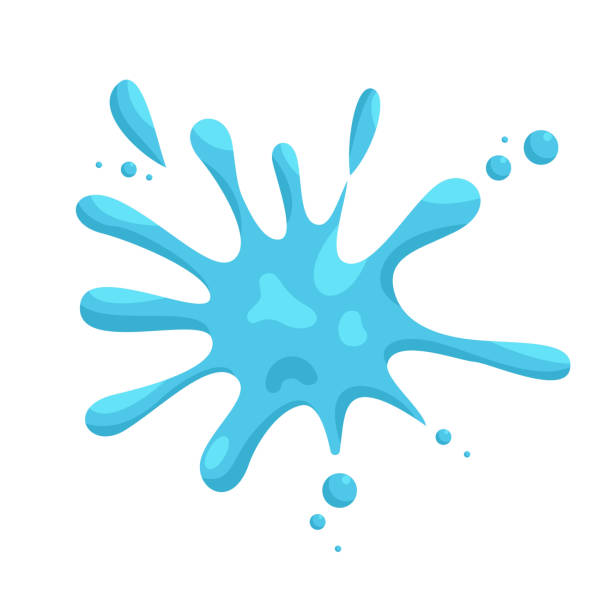 水しぶきと滴の漫画のイラスト。 - nature design element dew spraying点のイラスト素材／クリップアート素材／マンガ素材／アイコン素材