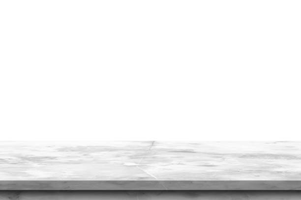istock White empty marble table top isolated on white background, used for product placement or Marble stone countertop empty mock up for display of product.There are Clipping Paths for the decoration 1399580048