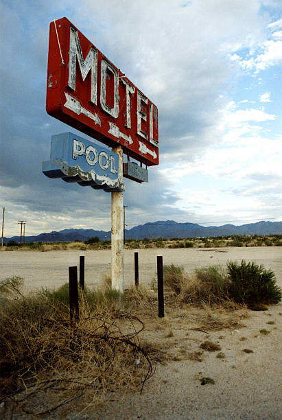 istock Motel and Pool Sign in Desert 139958141