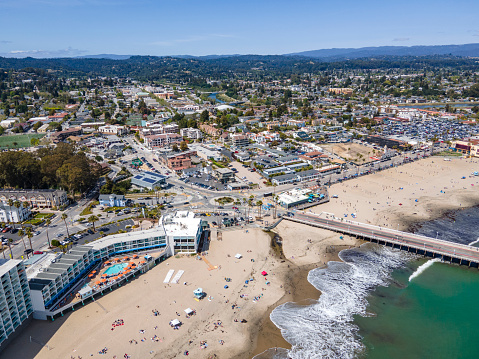 Santa Cruz, California aerial view