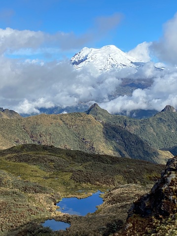 Cotopaxi Volcano in the central Andes Highlands, Ecuador, South America