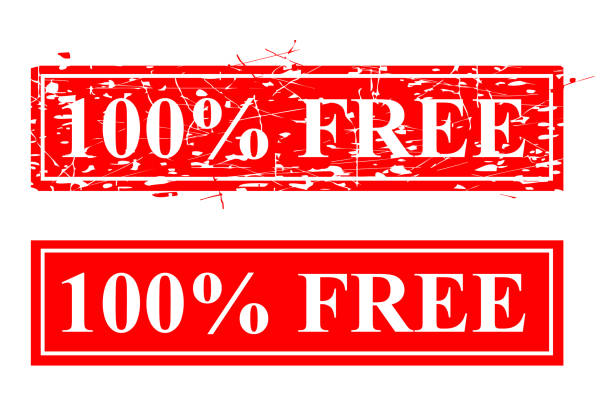 シンプルベクターセット2錆赤長方形ゴム印、100%無料 - rust free点のイラスト素材／クリップアート素材／マンガ素材／アイコン素材