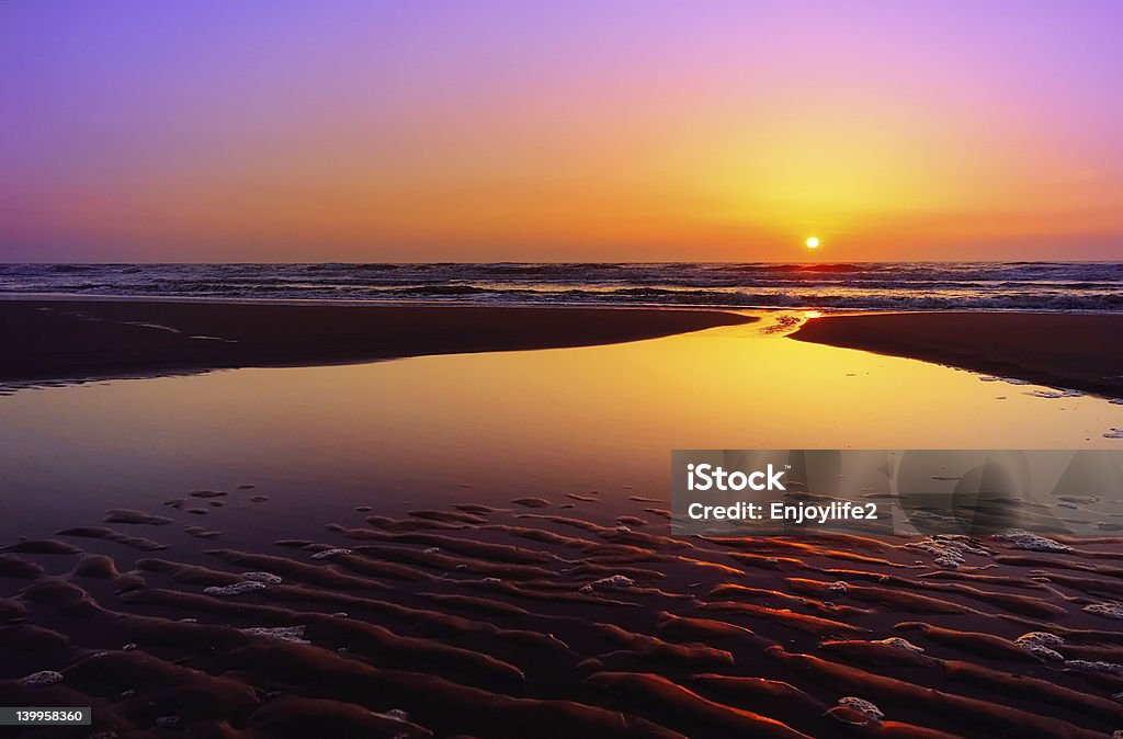 Pôr do sol paisagem - Foto de stock de Aberto royalty-free