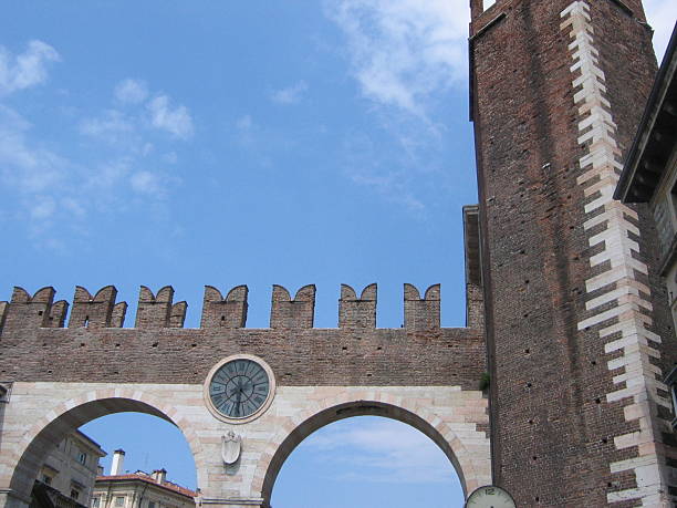 Verona clock stock photo