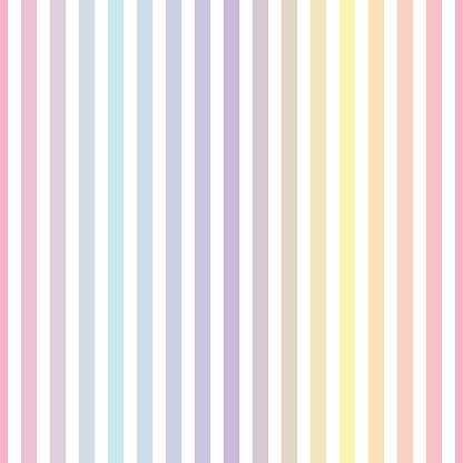 Rainbow stripe pattern, colorful vertical lines seamless vector repeat, endless repeating background