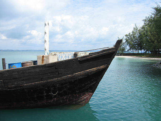 Boat Stern stock photo