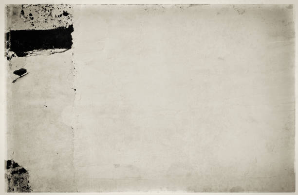 istock Blank white black old ripped torn paper crumpled creased posters grunge textures backdrop backgrounds placard 1399586102