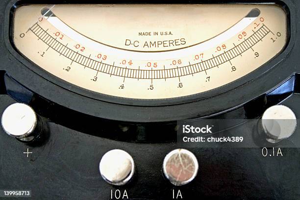 Foto de Ammeter Closeup e mais fotos de stock de Amperímetro - Amperímetro, Fechado, Perto de