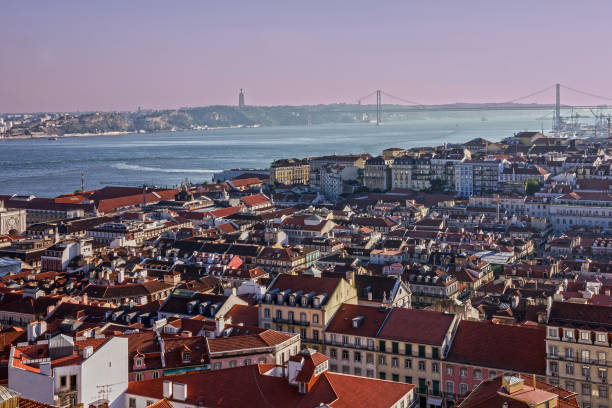 istock Lisbon houses panoramic view, Portugal 1399588531