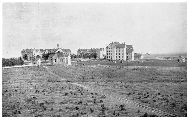 istock Antique photograph from Lawrence, Kansas, in 1898: Haskell Institute 1399589187