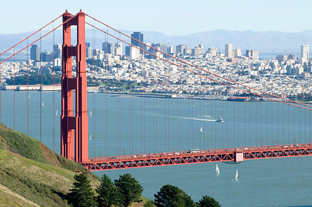 istock Golden Gate Bridge with San Francisco background 139959272