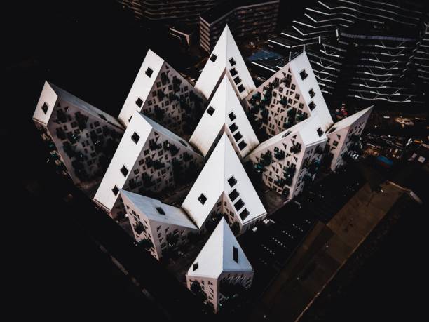 The Iceberg Apartment Complex in Aarhus, Denmark by Drone