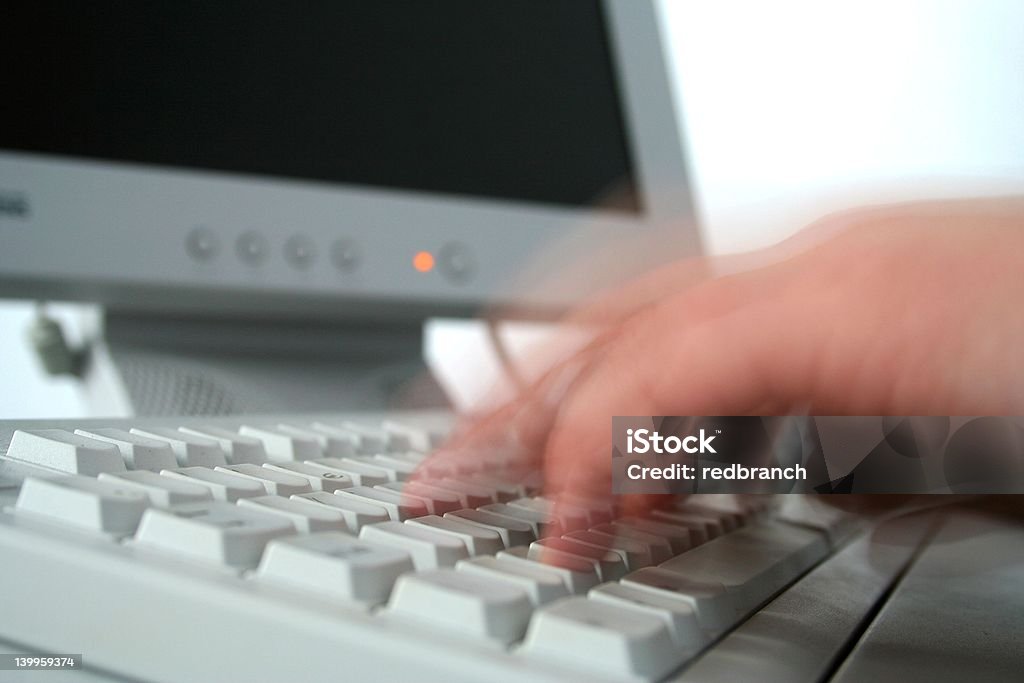 Agitado de escribir - Foto de stock de Adulto libre de derechos