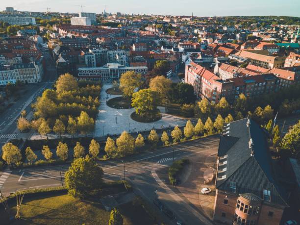 istock Views over Aarhus, Denmark in Jutland by Drone 1399594473