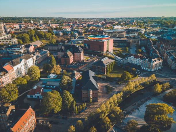 istock Views over Aarhus, Denmark in Jutland by Drone 1399595262
