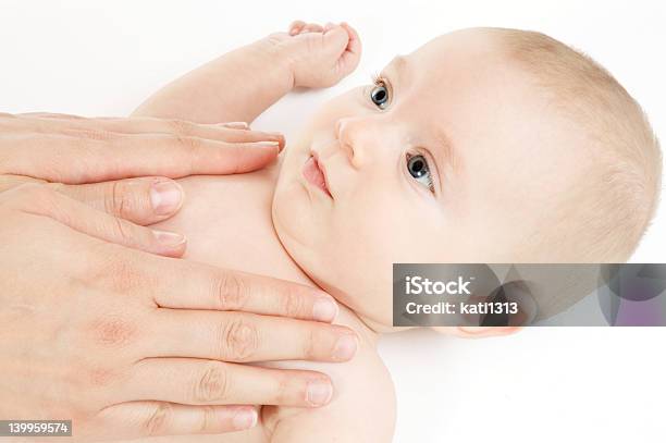 Creaming Stock Photo - Download Image Now - Baby - Human Age, Baby Goods, Carefree