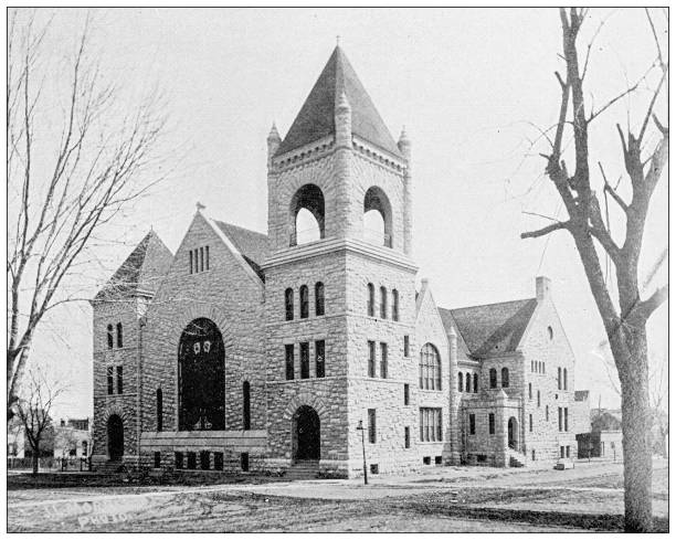 istock Antique photograph from Lawrence, Kansas, in 1898: Methodist Episcopal Church 1399596016
