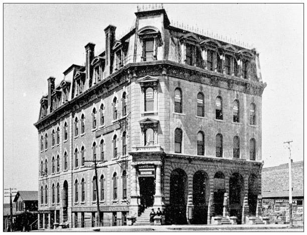 istock Antique photograph from Lawrence, Kansas, in 1898: Masonic Hall 1399597132