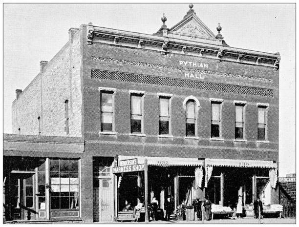 istock Antique photograph from Lawrence, Kansas, in 1898: Pythian Hall 1399597157