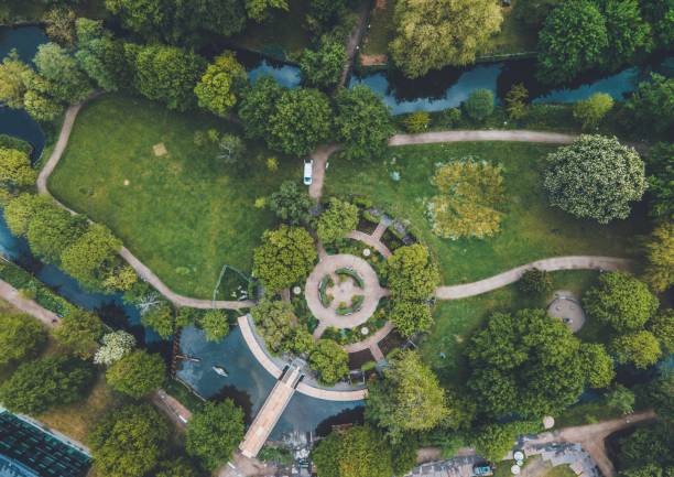 istock Eventyrhaven Park in Odense, Denmark (Funen) by Drone 1399597362