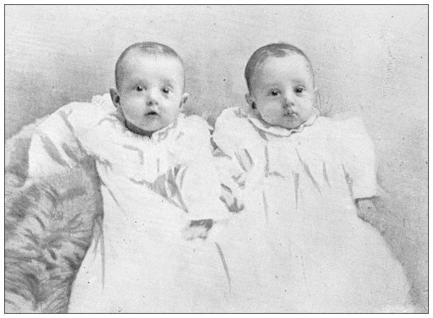 istock Antique photograph from Lawrence, Kansas, in 1898: Twins, Irma and Ilse 1399598438