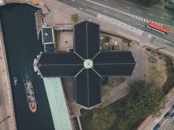 istock Holmens Kirke in Copenhagen, Denmark by Drone 1399598582
