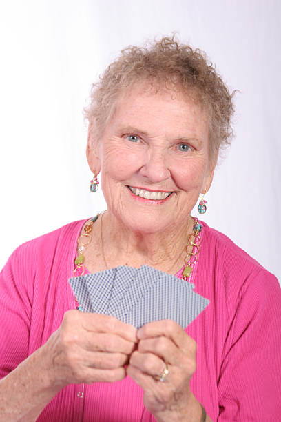 Card Playing Moma stock photo