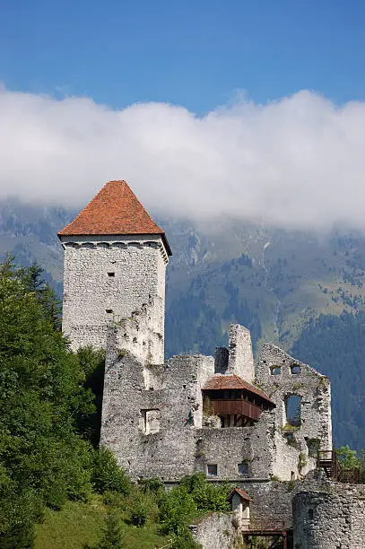 Ruins of Castle Kamen near Begunje in Slovenia