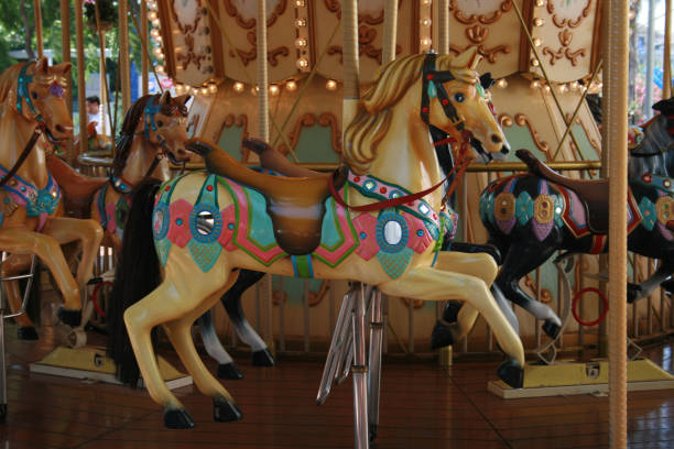 Carousel Horse stock photo