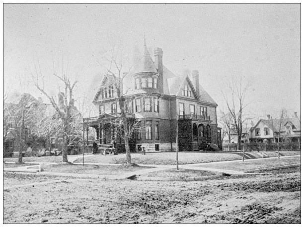 istock Antique photograph from Lawrence, Kansas, in 1898: House 1399605580