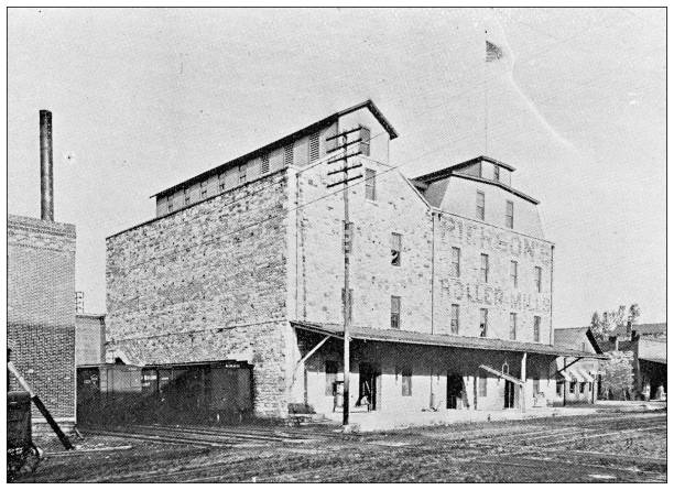 istock Antique photograph from Lawrence, Kansas, in 1898: Pierson's Roller Mills 1399606555