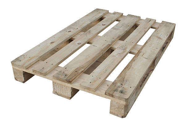 wooden pallet stock photo