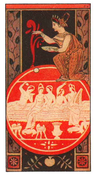 istock Greek goddess Eris Art nouveau illustration 1399611602