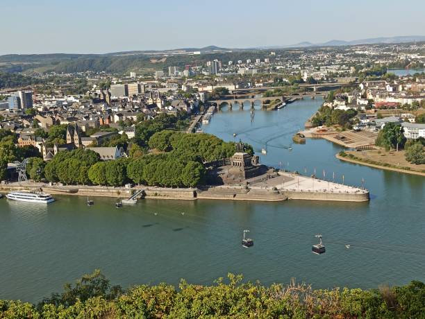 istock German Corner in Koblenz, View from above 1399612915